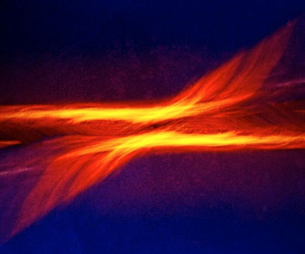 Abstract blue waves signifying steady energy flow and physical strength